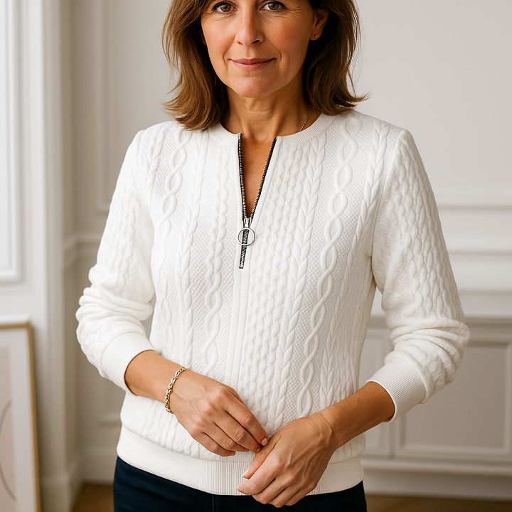 Emily™ | Pull Chic en Maille Raffinée