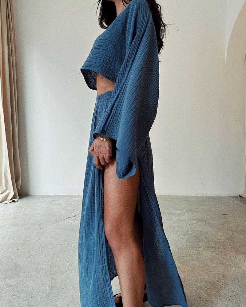 FIORE Slit Dress - Dune Robes