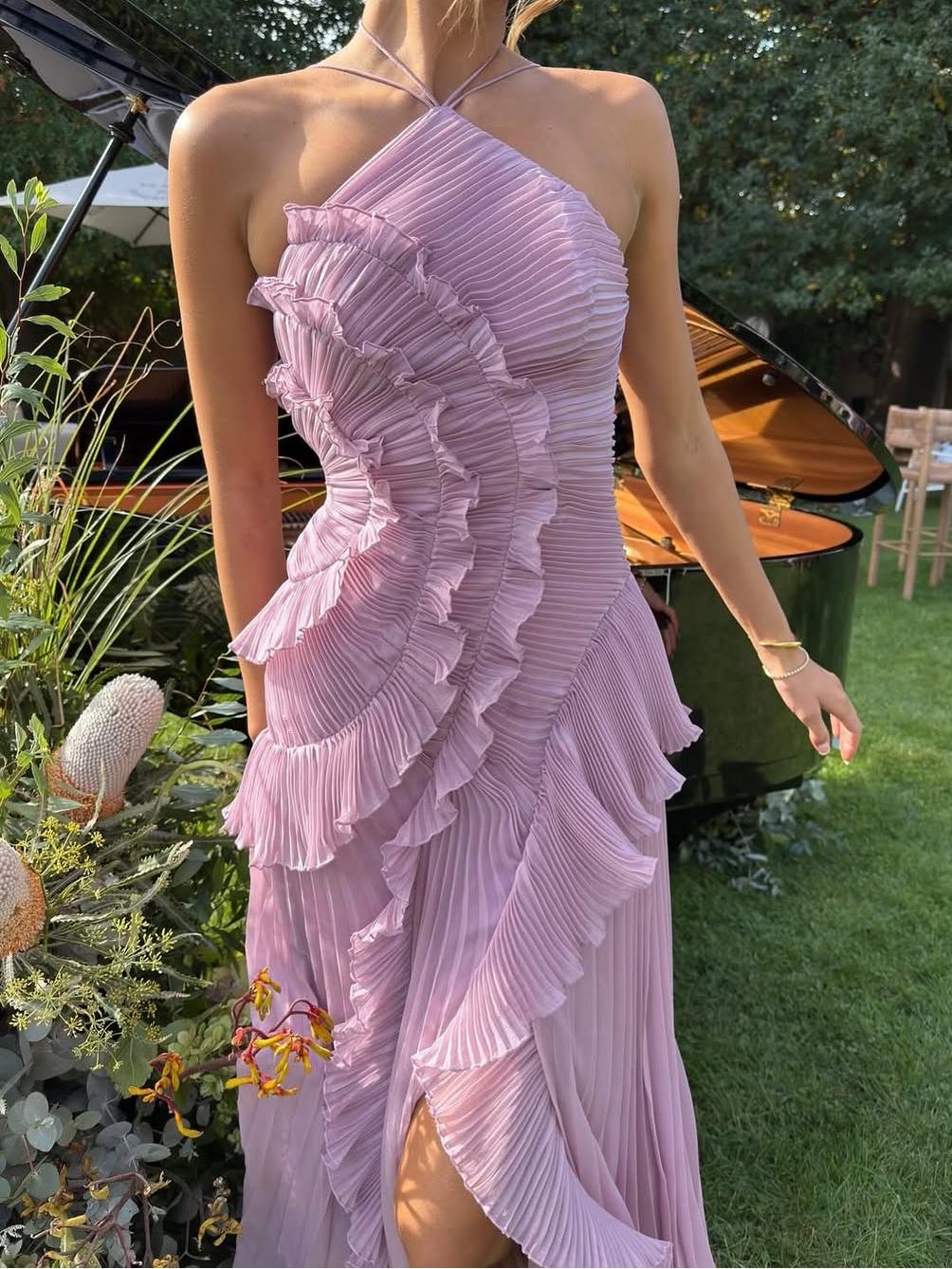 Robe Longue – Pink Ocean