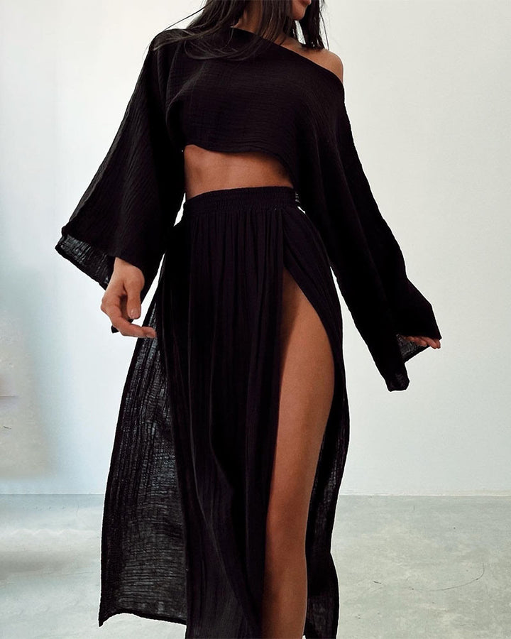 FIORE Slit Dress - Dune Robes