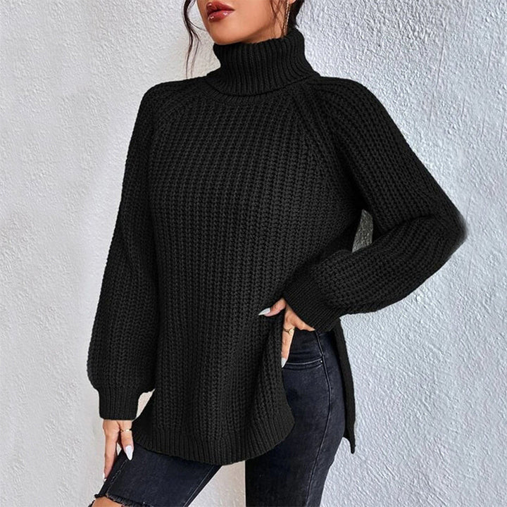 Éloïse™ | Pull Col Roulé Fendu