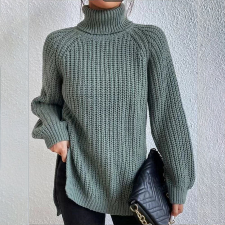 Éloïse™ | Pull Col Roulé Fendu