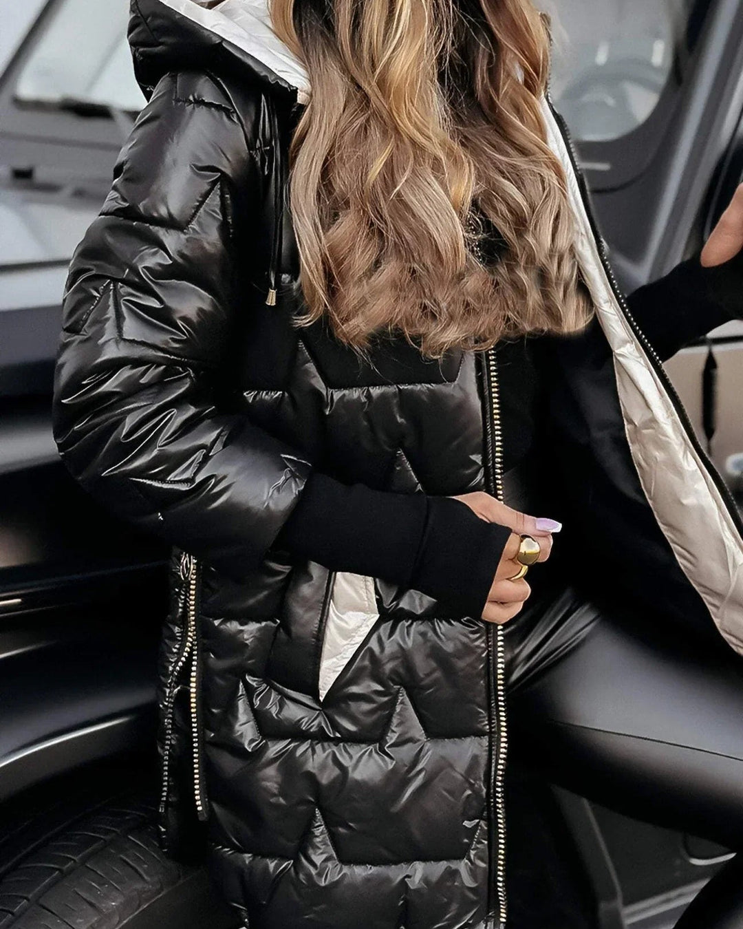 Fiore Manteau - Chic avec Capuchon