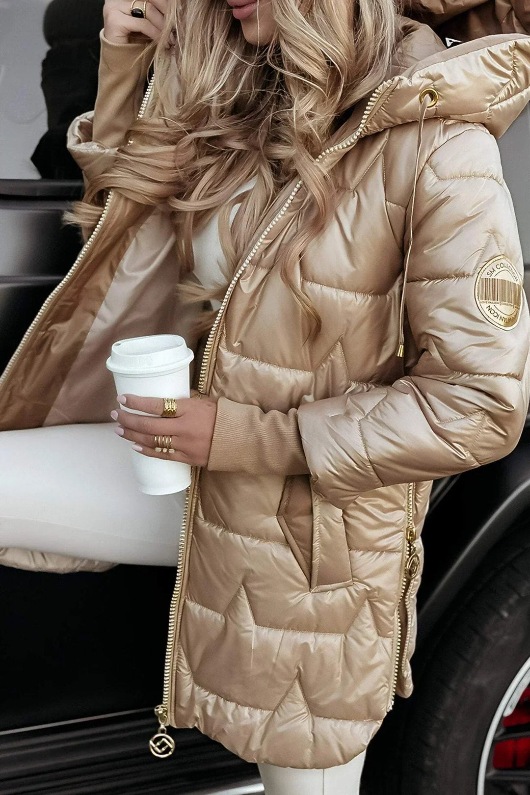 Fiore Manteau - Chic avec Capuchon