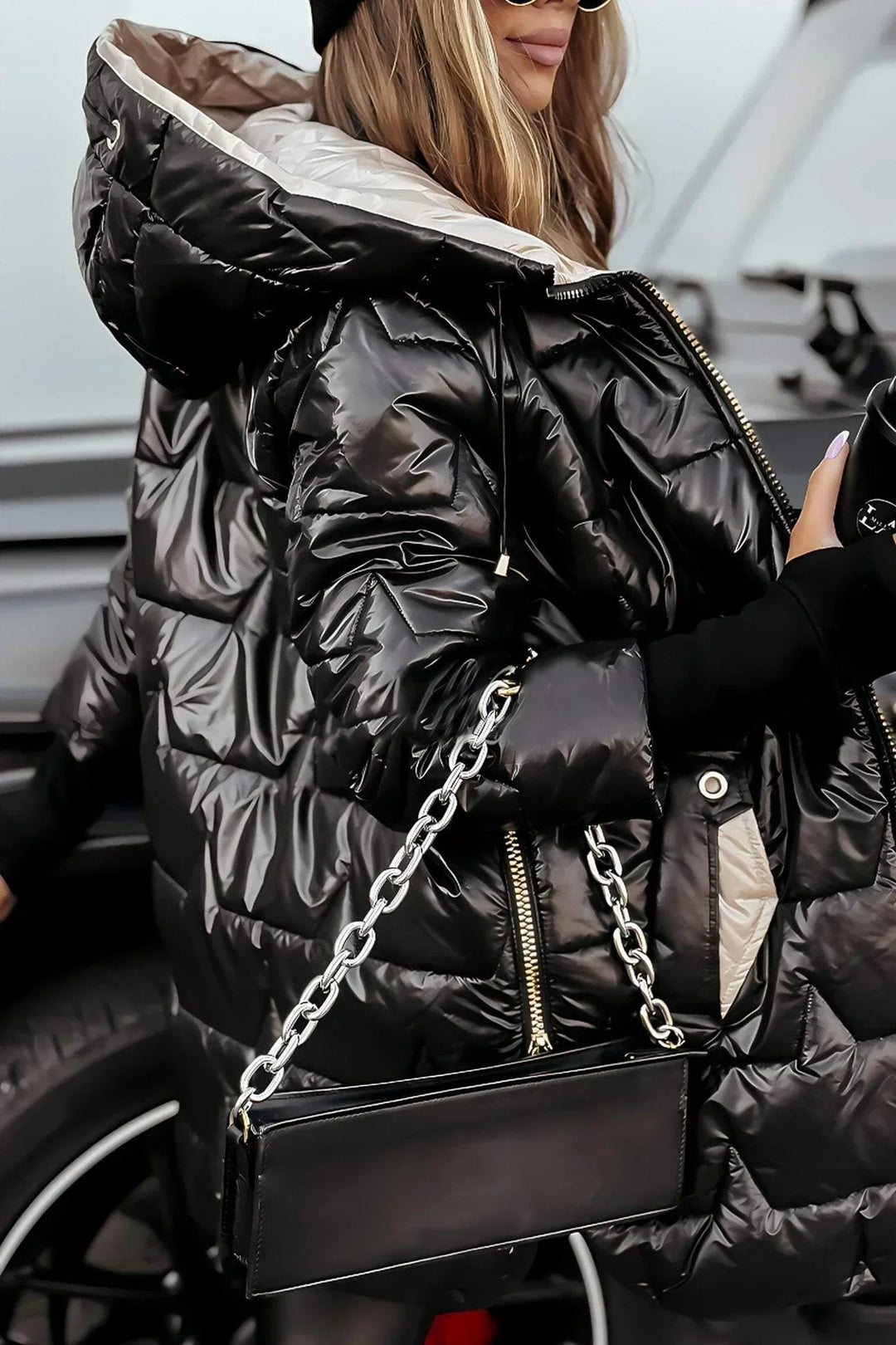 Fiore Manteau - Chic avec Capuchon