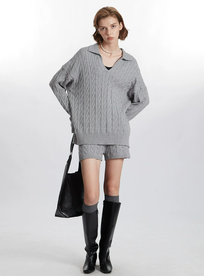 Fiore Pull - Col V Laine