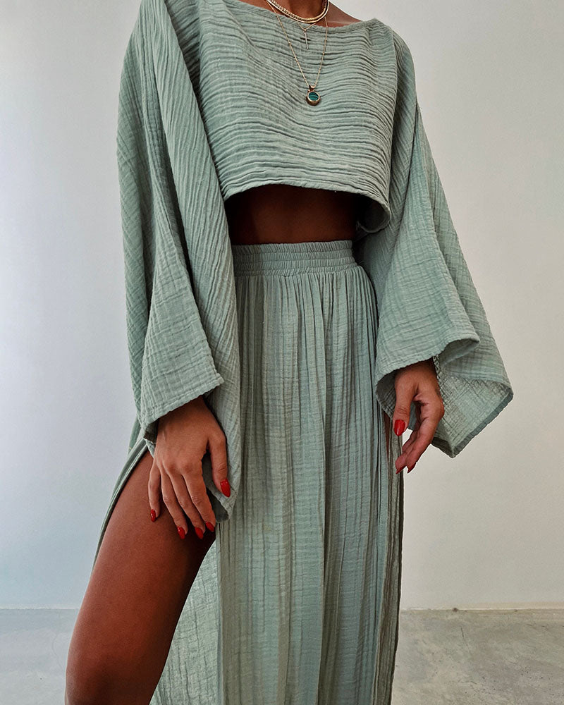 FIORE Slit Dress - Dune Robes