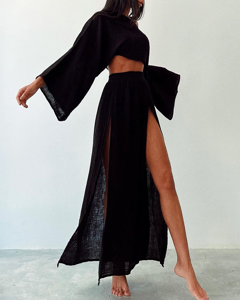 FIORE Slit Dress - Dune Robes