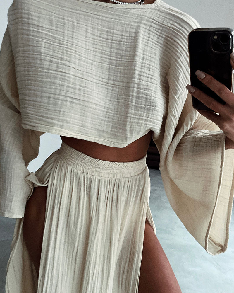 FIORE Slit Dress - Dune Robes