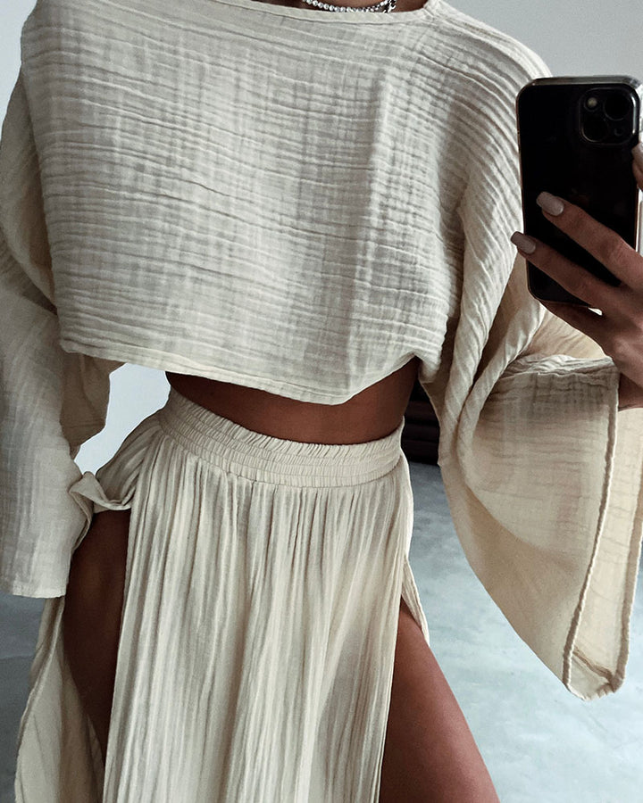FIORE Slit Dress - Dune Robes