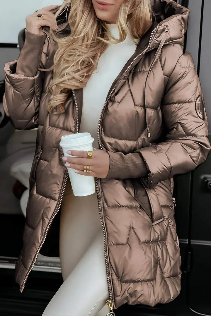 Fiore Manteau - Chic avec Capuchon