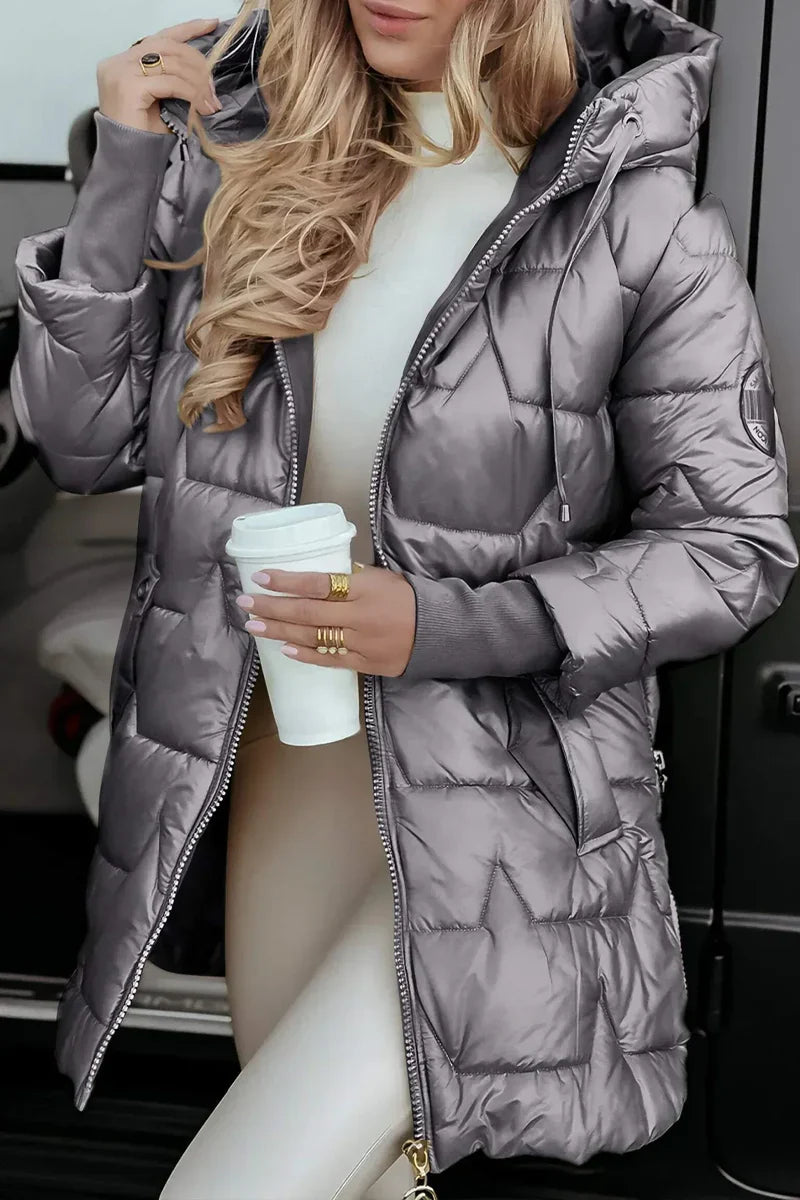 Fiore Manteau - Chic avec Capuchon