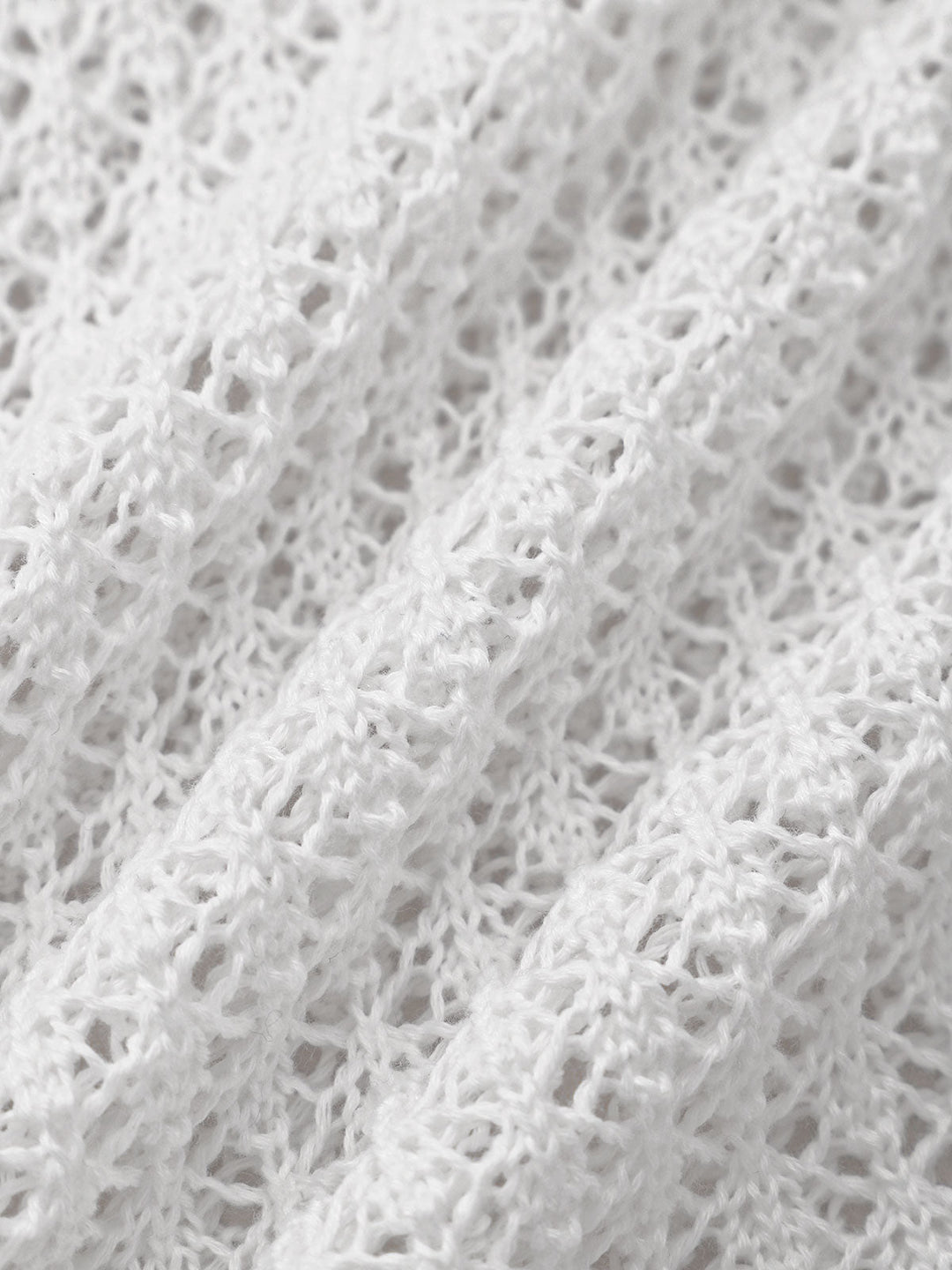 Robe Longue – Sirena Crochet Blanc
